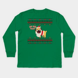 Pug - Ugly Christmas Sweater Kids Long Sleeve T-Shirt